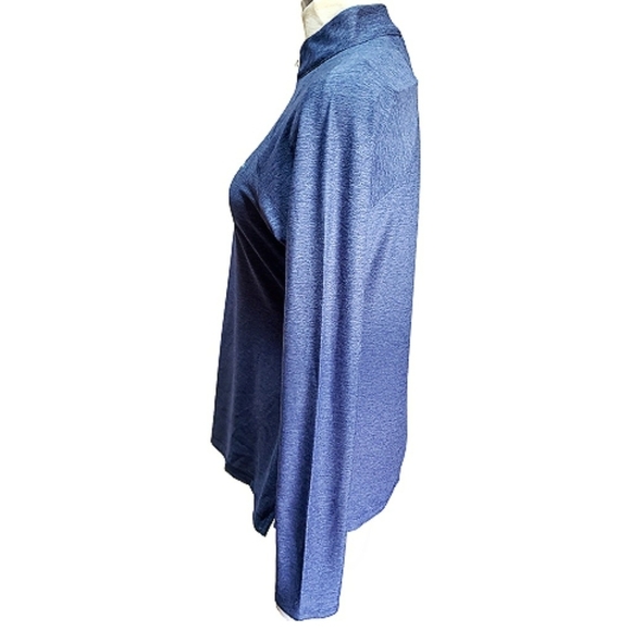 Peter Millar Top Navy em sanaRX  Womens Quarter Zip Athleisure Pullover New - Picture 5 of 12